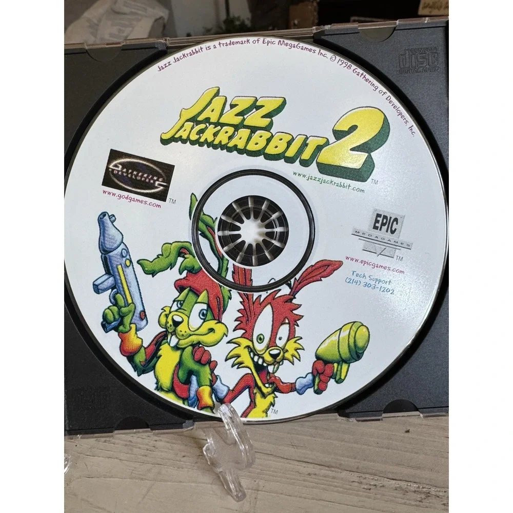 Jazz Jackrabbit 2 PC CD-ROM 1998 Complete Tested Epic MegaGames Rare